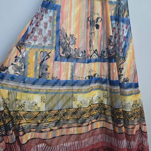 Bhanuni Jyoti Womens Embroidered Maxi Dress Size S Multicolor Flowy Boho Hippie - Picture 4 of 9